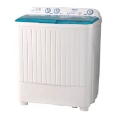 Haier HWM-80 AS Semi Automatic Twin Tub Washing Machine 8 Kg White GreenHMA